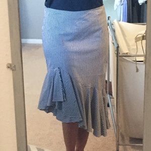 Seersucker skirt..